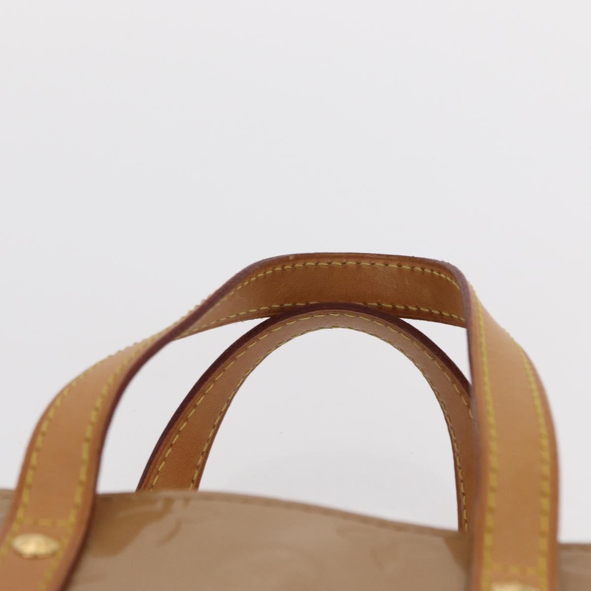 Louis Vuitton Reade Handbag Monogram Vernis Beige Patent_Leather Handbag (Pre-Owned)