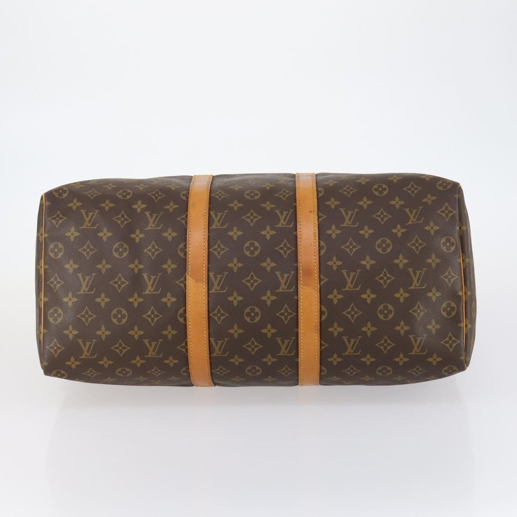 Louis Vuitton Keepall Bag Monogram Canvas Brown Canvas Travel Bag Bag (Pre-Owned)