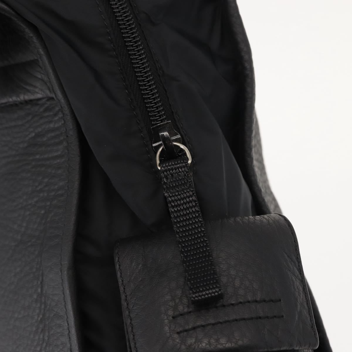 Prada Sport Briefcase Nylon And Leather Black Nylon Briefcase Bag (Pre-Owned)