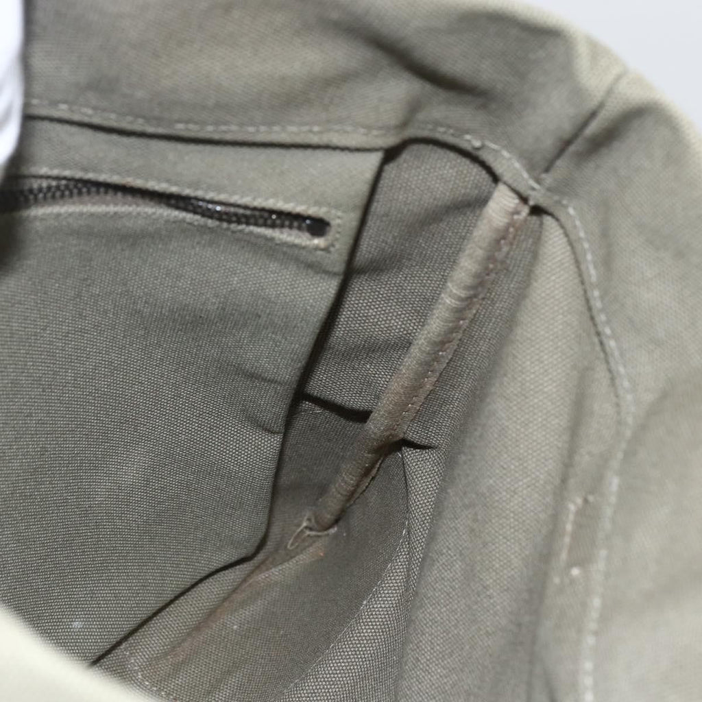 Prada Vintage Tote Canvas Khaki Canvas Tote Bag Bag (Pre-Owned)