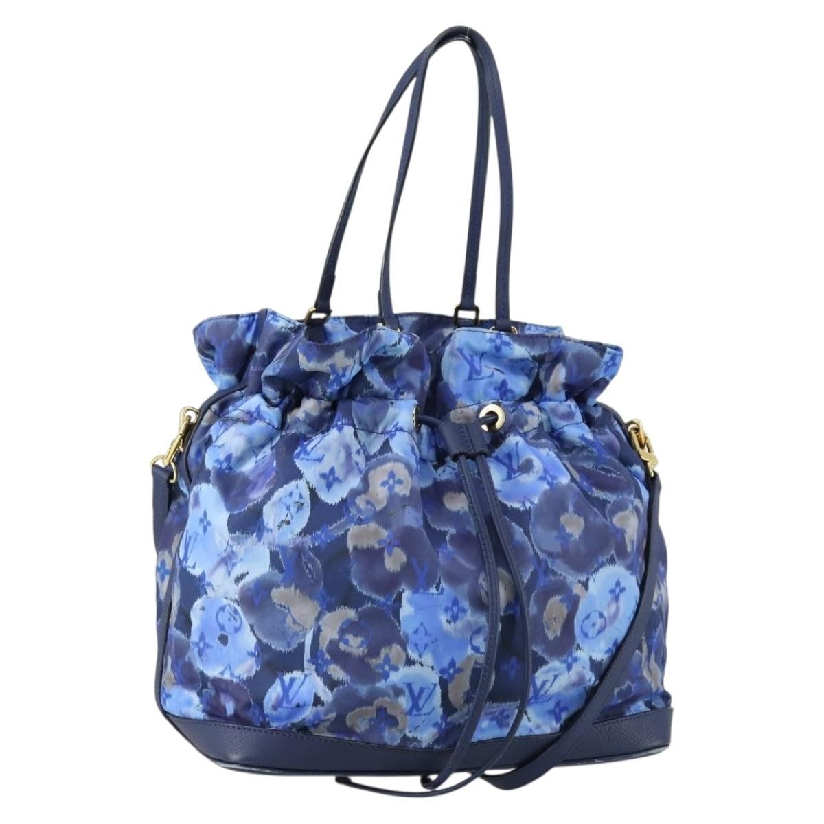 Louis Vuitton Noefull Handbag Ikat Nylon Blue Nylon Handbag (Pre-Owned)