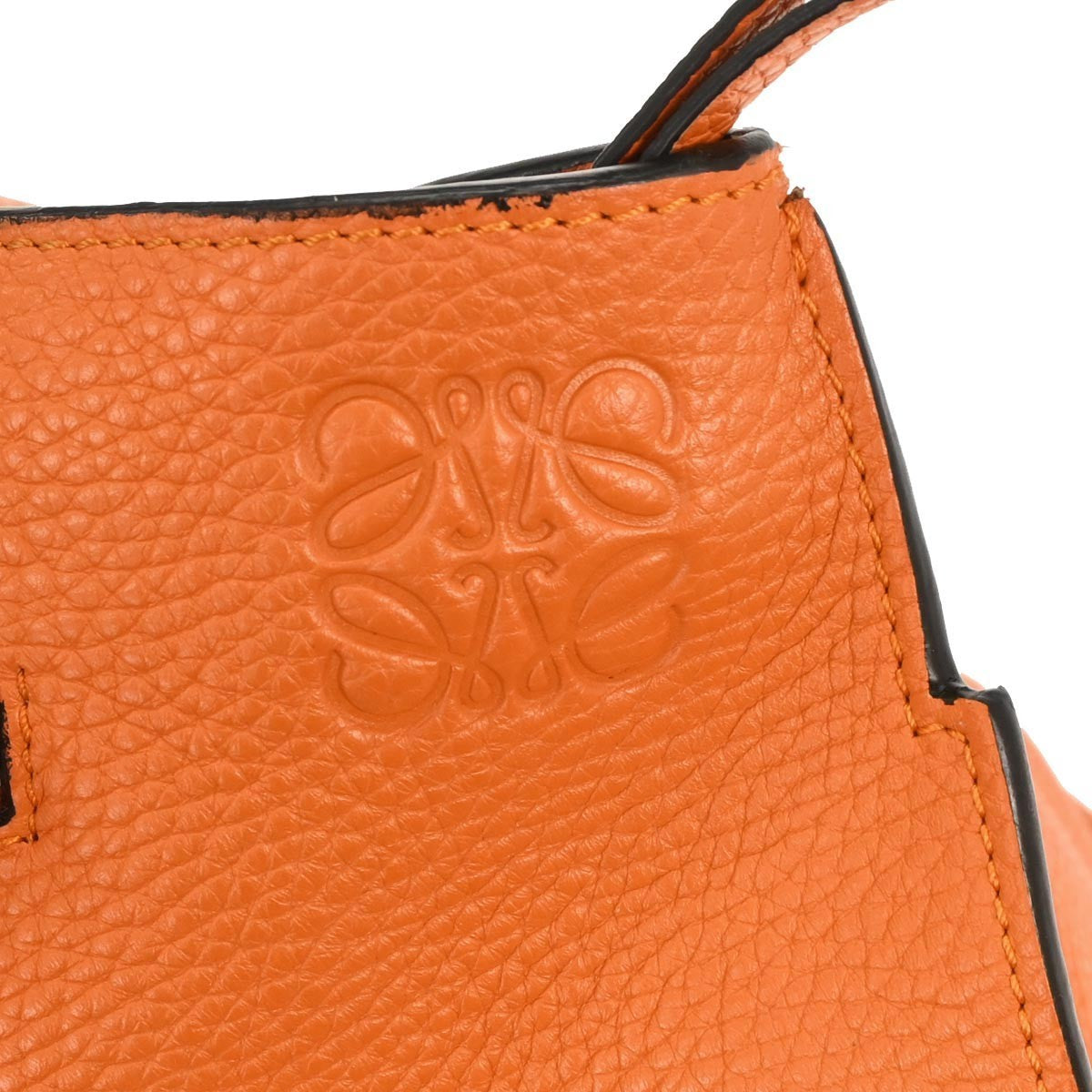 Loewe Anton Sling Bag Leather Orange Leather Shoulder Bag Bag (Pre-Owned)