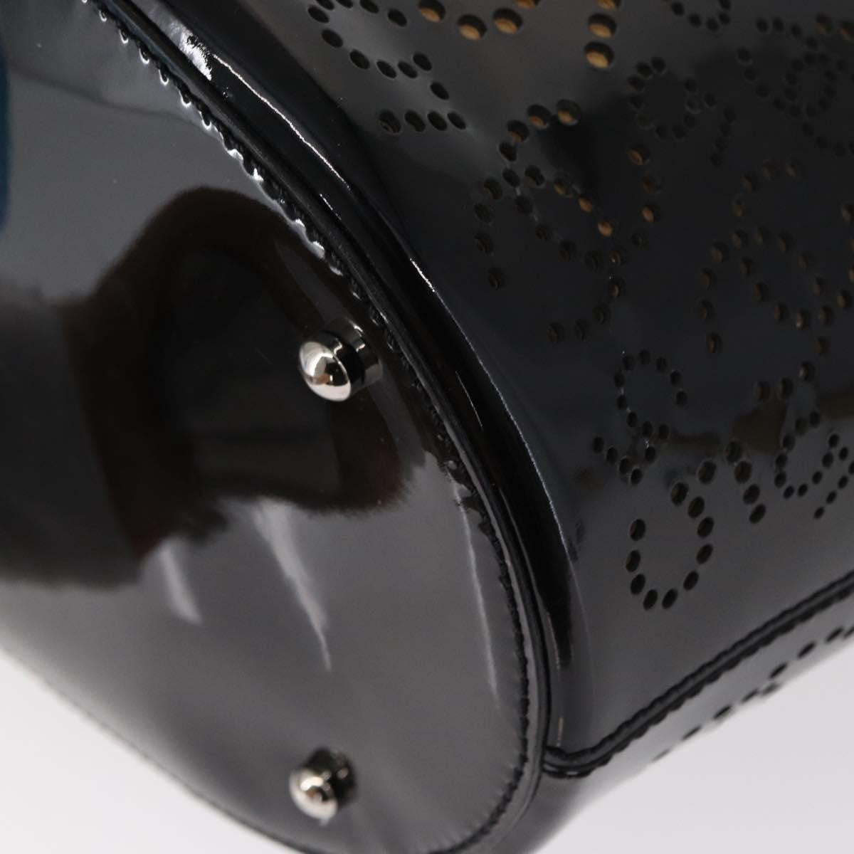 Chanel Cc No.5 Shopping Tote Perforated Patent Black Patent_Leather Tote Bag Bag (Pre-Owned)