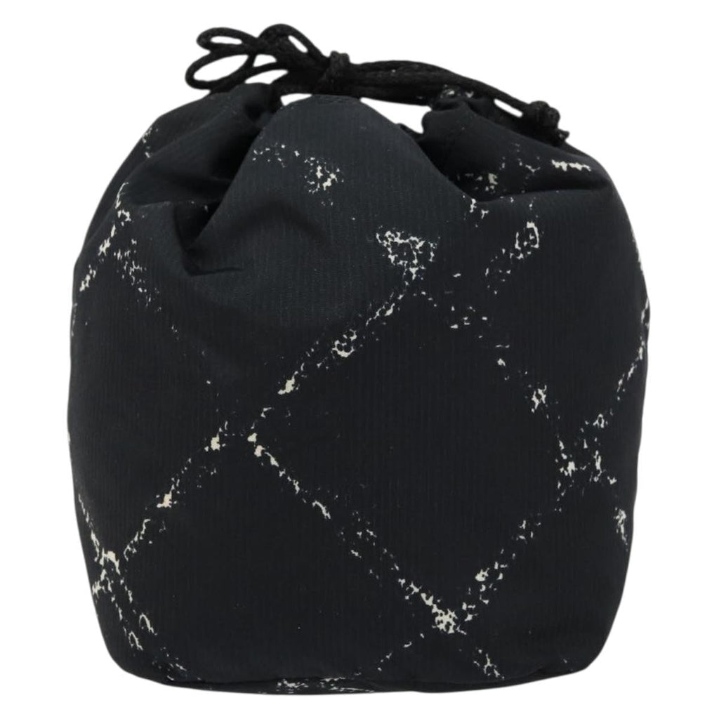 Chanel Travel Line Pouch Nylon Black Nylon Clutche & Pouche Bag (Pre-Owned)