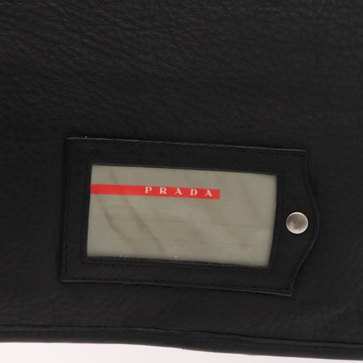 Prada Sport Briefcase Nylon And Leather Black Nylon Briefcase Bag (Pre-Owned)