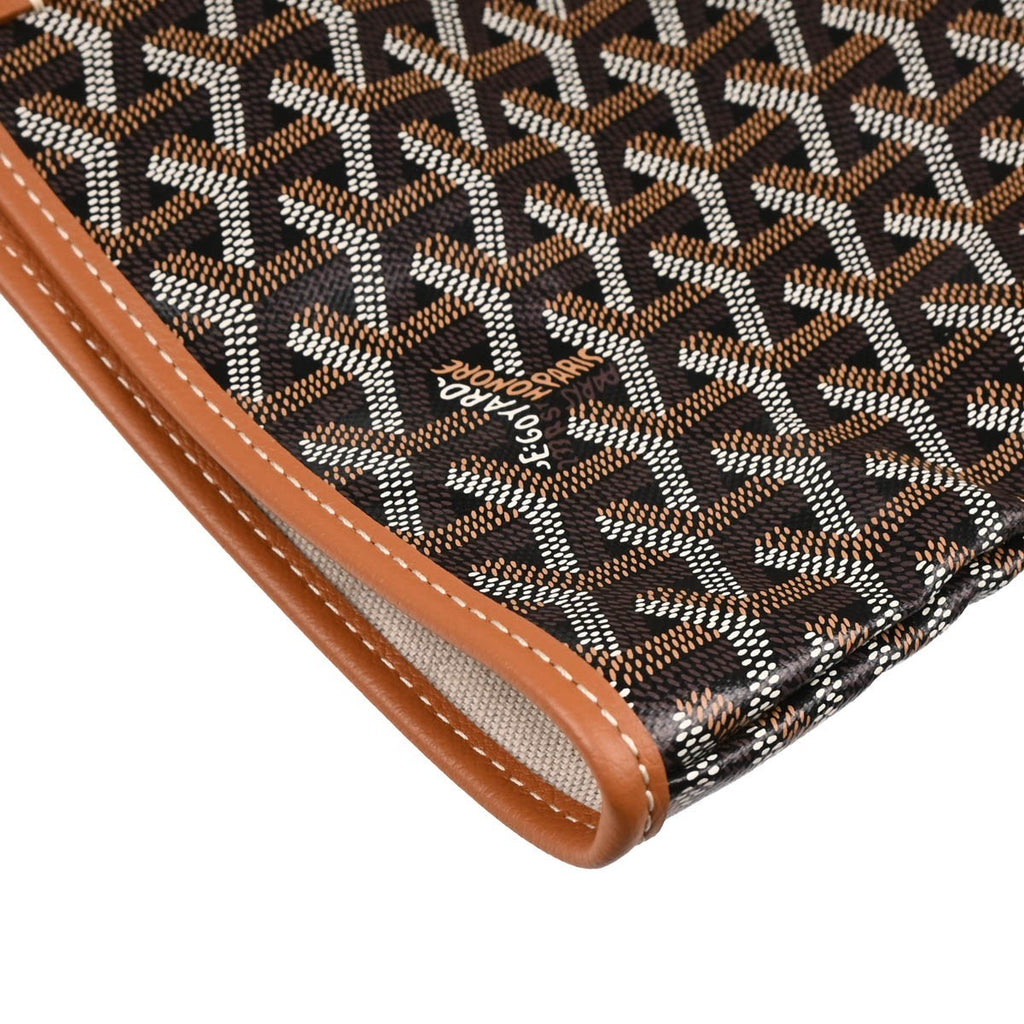 Goyard Saint Louis Tote Coated Canvas Black Canvas Tote Bag Bag (Pre-Owned)