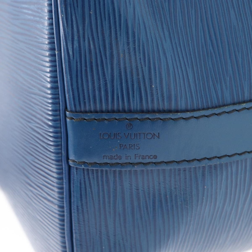 Louis Vuitton Petit Noe Handbag Epi Leather Blue Leather Shoulder Bag Bag (Pre-Owned)