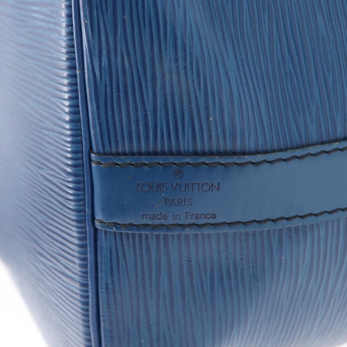 Louis Vuitton Petit Noe Handbag Epi Leather Blue Leather Shoulder Bag Bag (Pre-Owned)