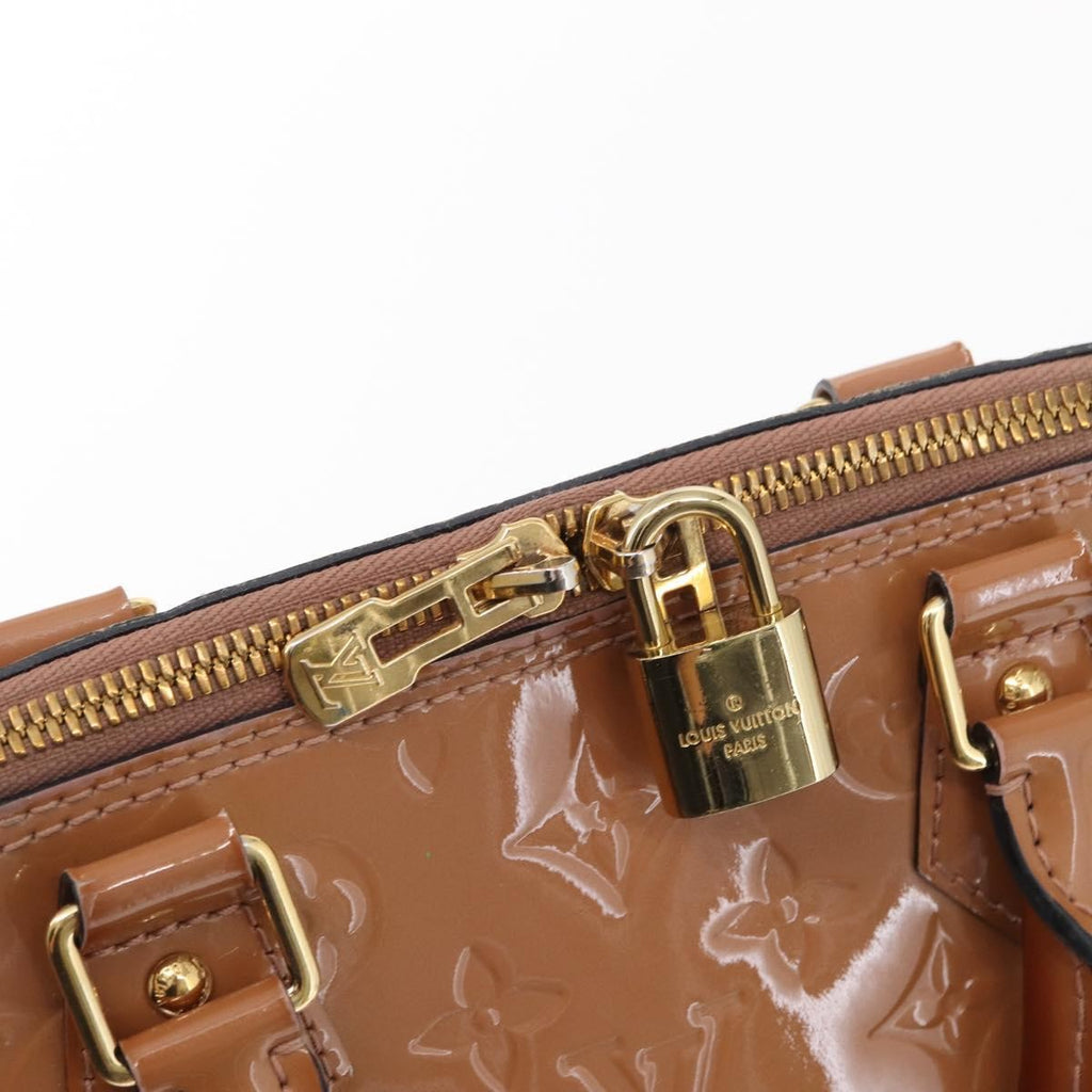 Louis Vuitton Alma Handbag Patent Leather Pink Patent_Leather Handbag (Pre-Owned)