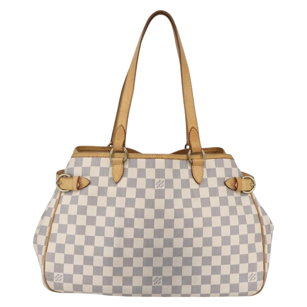 Louis Vuitton Batignolles Handbag Damier White Canvas Tote Bag Bag (Pre-Owned)
