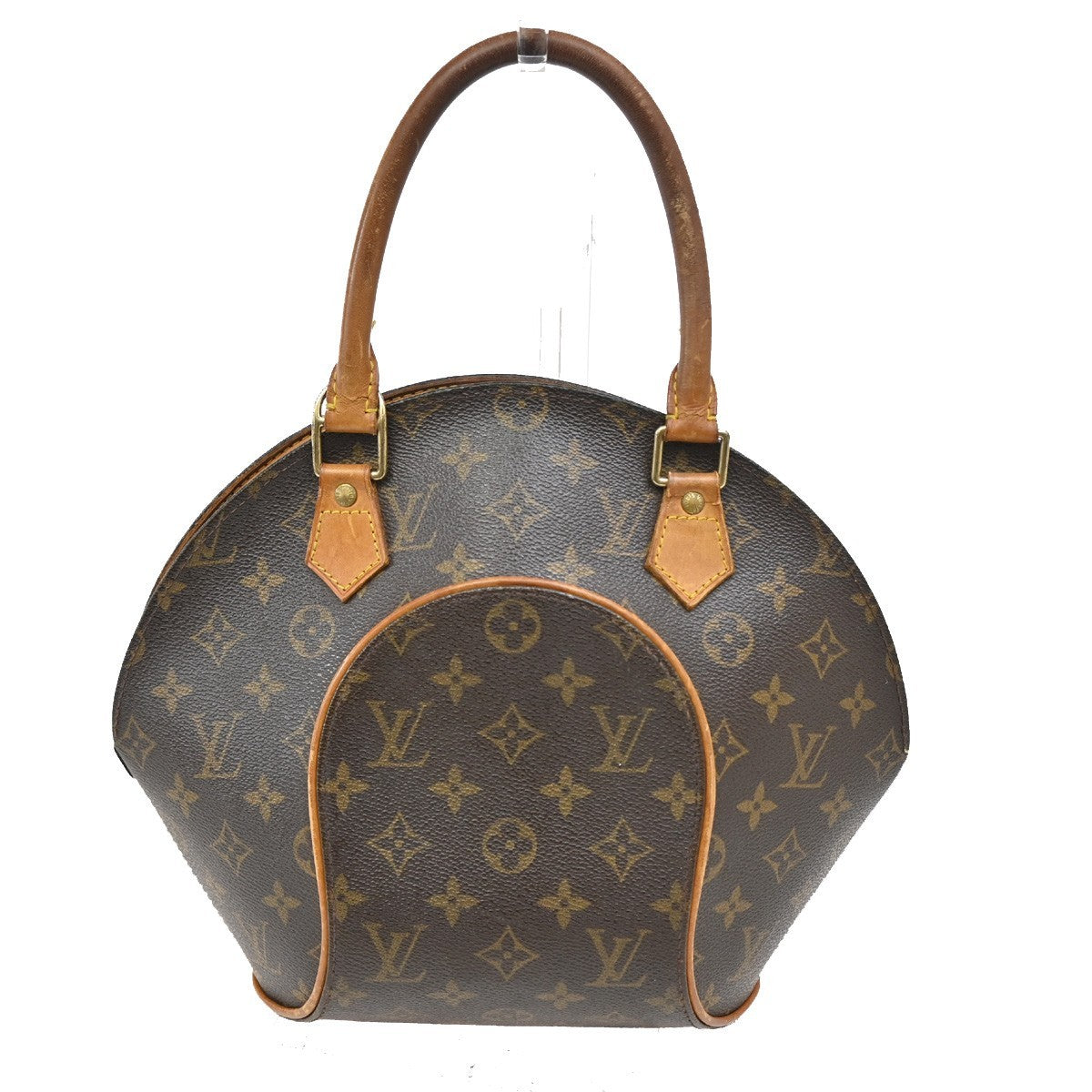 Louis Vuitton Ellipse Bag Monogram Canvas Brown Leather Handbag (Pre-Owned)