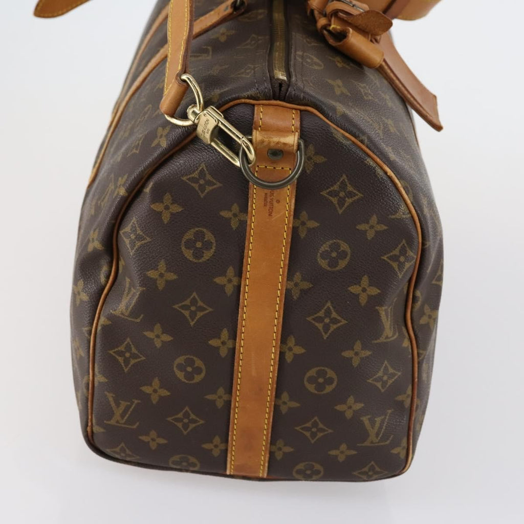 Louis Vuitton Keepall Bandouliere Bag Monogram Canvas Brown Canvas Travel Bag Bag (Pre-Owned)
