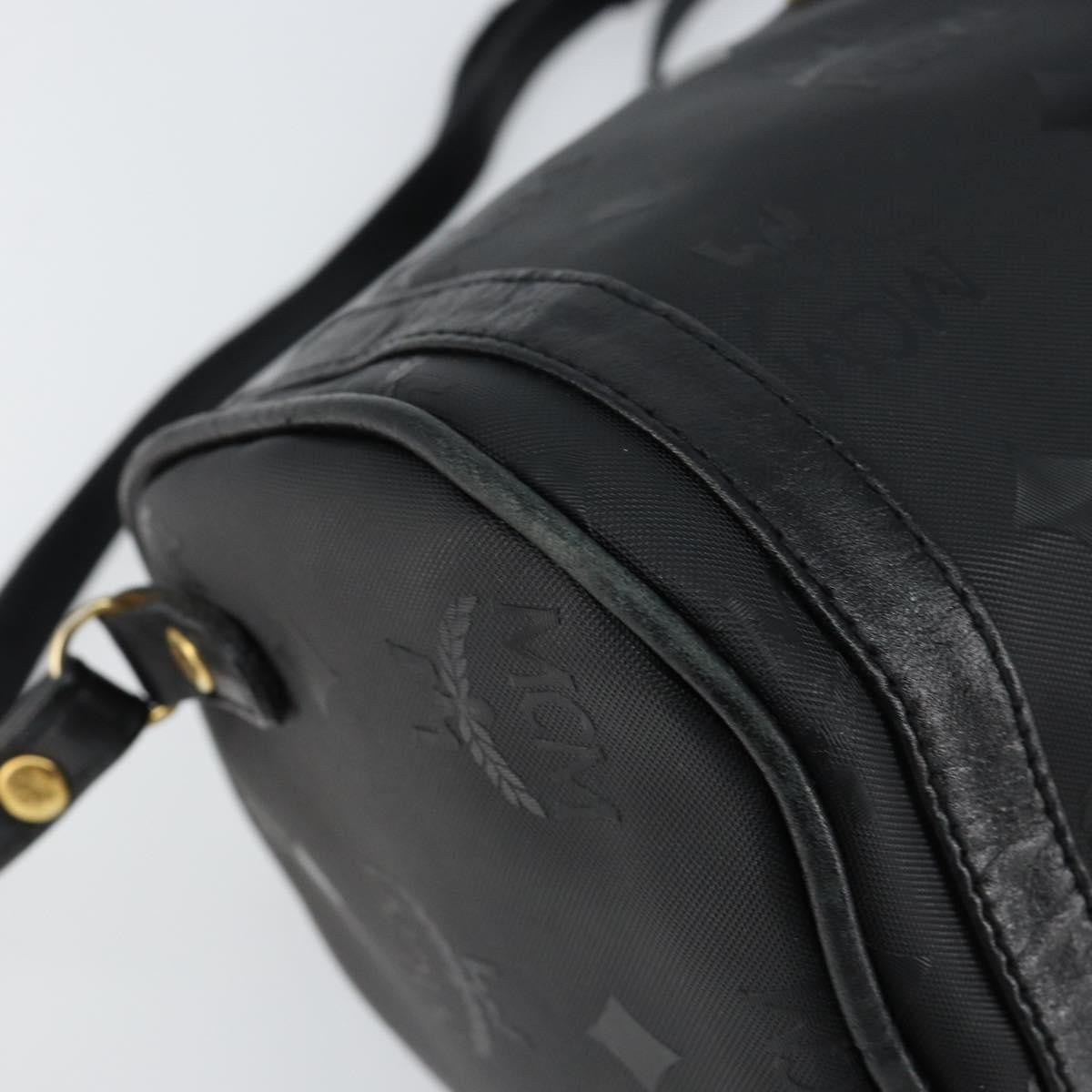 MCM Visetos Shoulder Bag Pvc Black Pvc Bag (Pre-Owned)