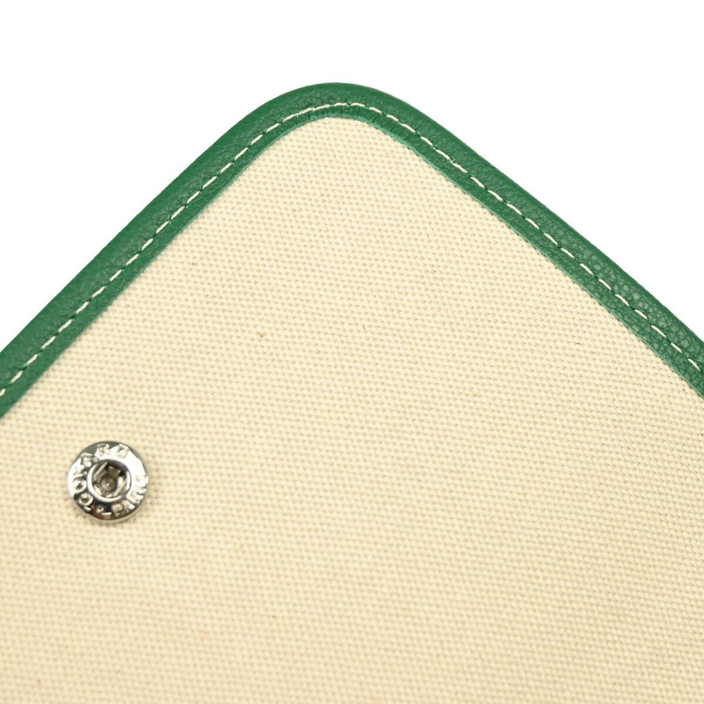 Goyard Plumet Clutch Wallet Coated Canvas Green Canvas Shoulder Bag Bag (Pre-Owned)