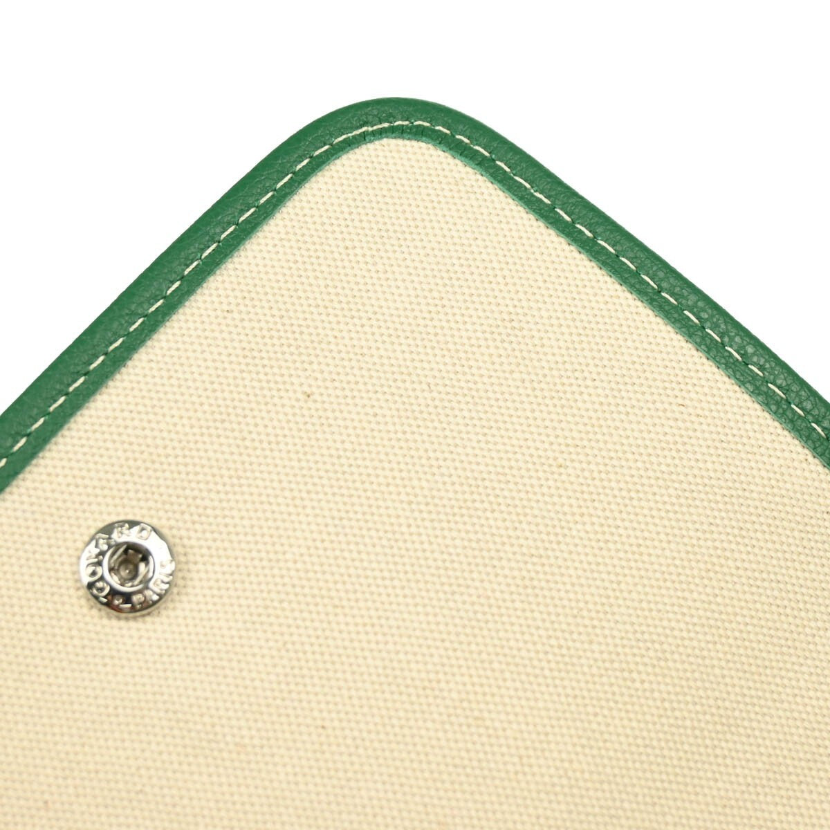 Goyard Plumet Clutch Wallet Coated Canvas Green Canvas Shoulder Bag Bag (Pre-Owned)