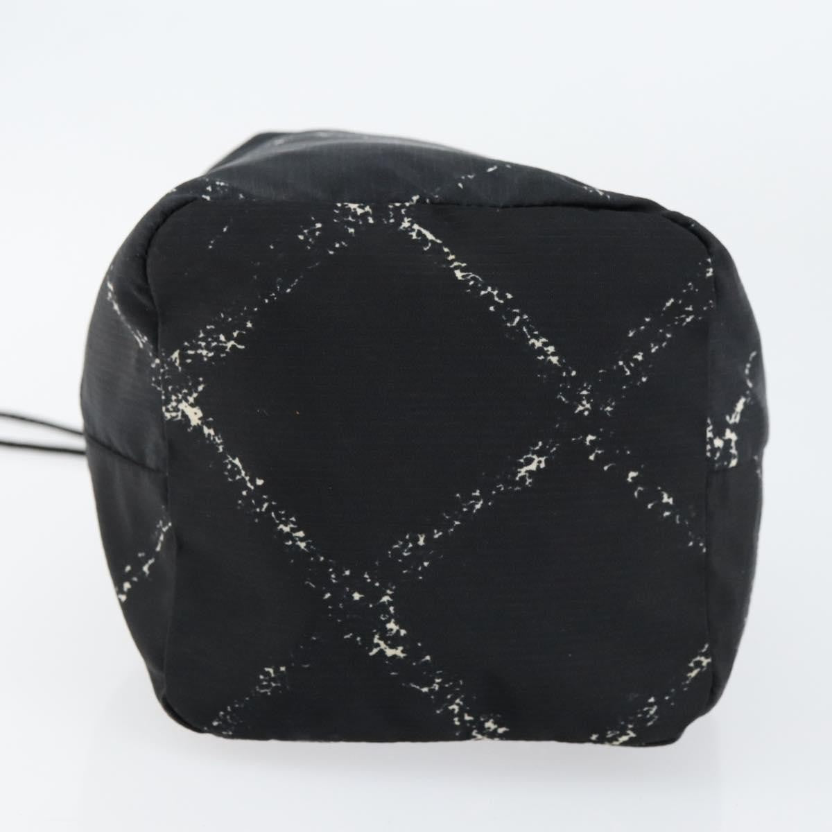 Chanel Travel Line Pouch Nylon Black Nylon Clutche & Pouche Bag (Pre-Owned)