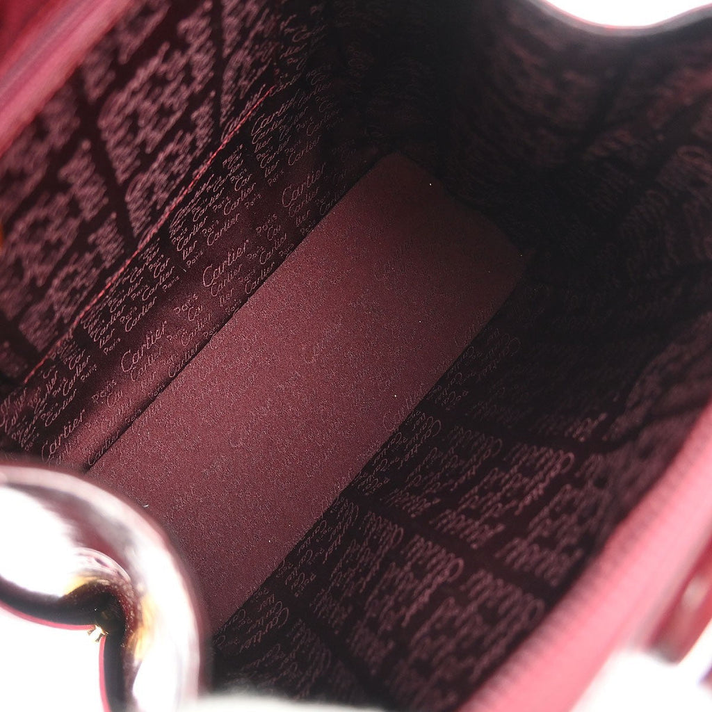 Cartier Happy Birthday Backpack Patent Leather Burgundy Patent_Leather Backpack Bag (Pre-Owned)