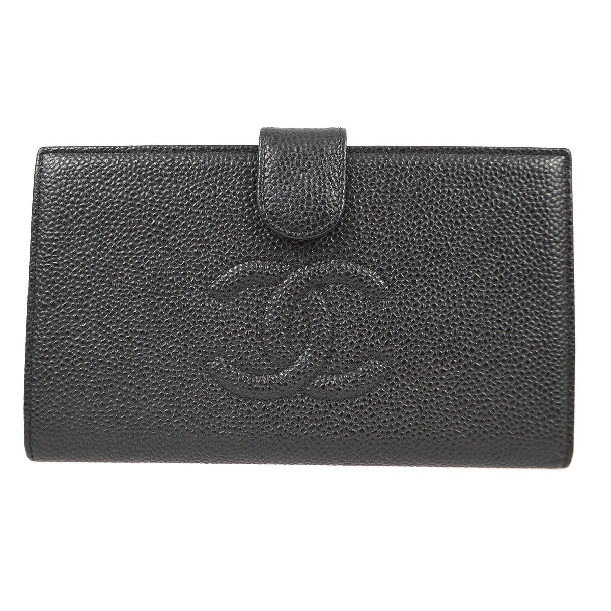 Chanel Timeless Cc French Wallet Caviar Black Leather Wallets Accessory (Pre-Owned)