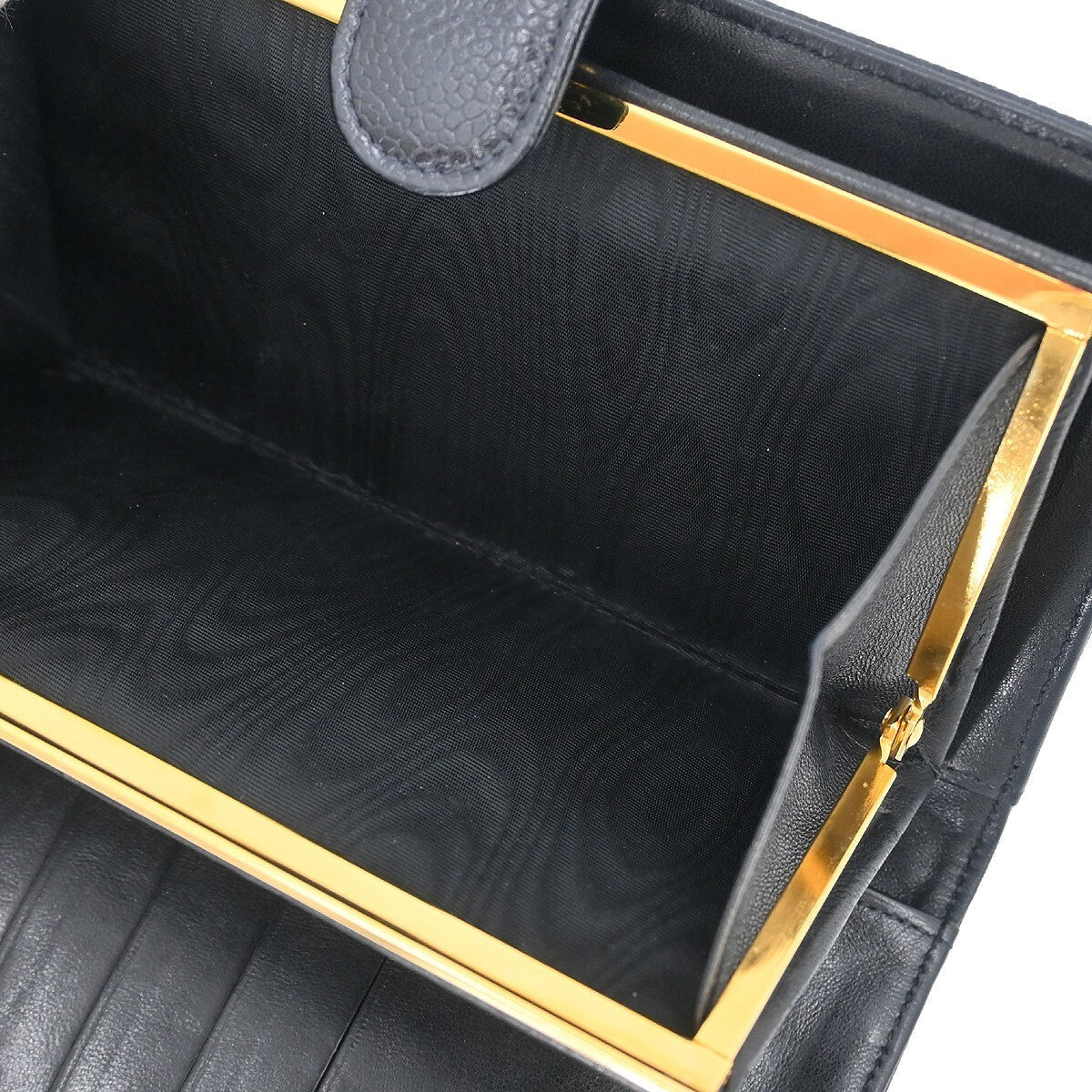 Chanel Timeless Cc French Wallet Caviar Black Leather Wallets Accessory (Pre-Owned)
