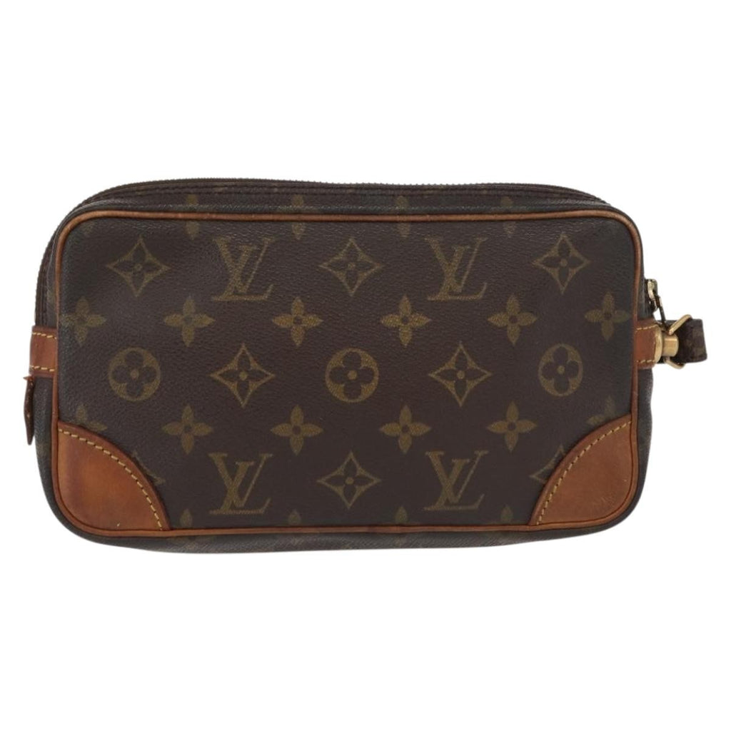 Louis Vuitton Marly Dragonne Clutch Monogram Canvas Brown Canvas Clutche & Pouche Bag (Pre-Owned)