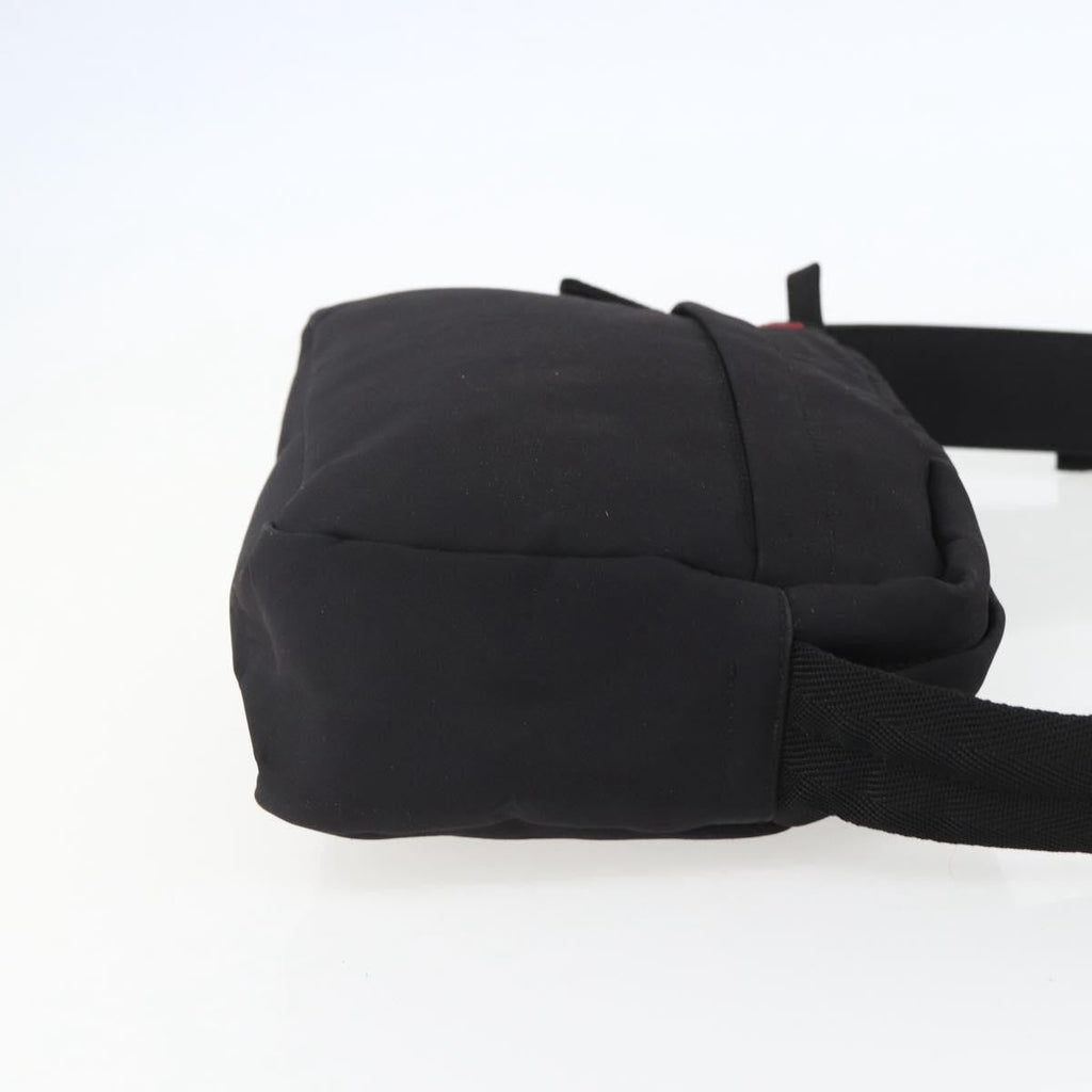 Prada Sport Zip Shoulder Bag Nylon Black Nylon Shoulder Bag Bag (Pre-Owned)