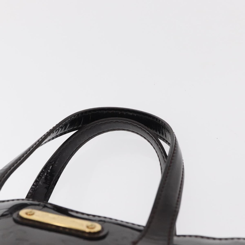Louis Vuitton Wilshire Handbag Monogram Vernis Burgundy Patent_Leather Handbag (Pre-Owned)