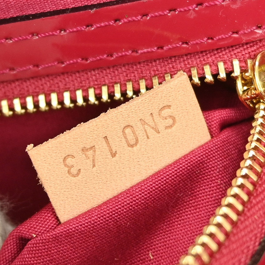Louis Vuitton Catalina Handbag Monogram Vernis Red Patent_Leather Handbag (Pre-Owned)