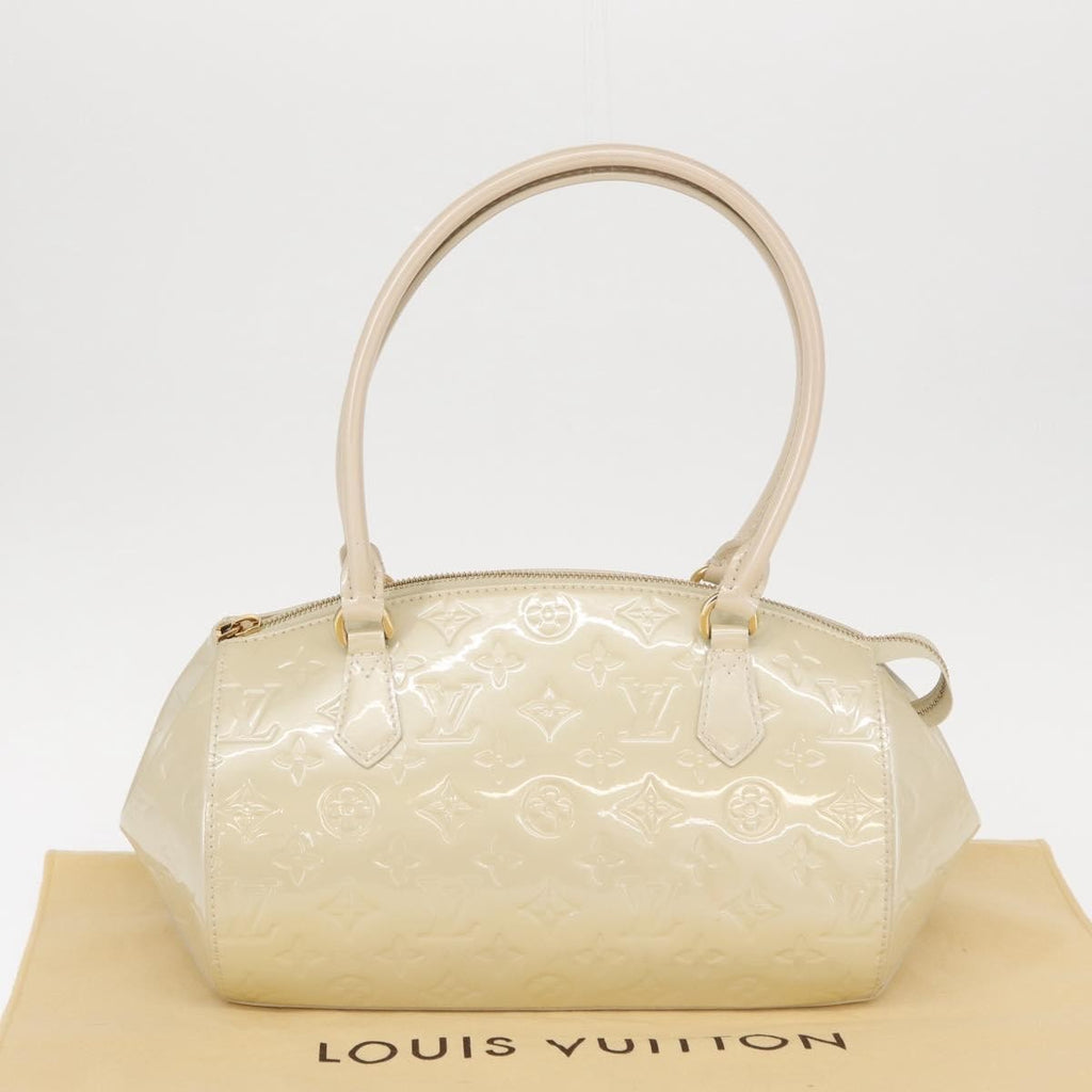 Louis Vuitton Sherwood Handbag Monogram Vernis Beige Patent_Leather Handbag (Pre-Owned)