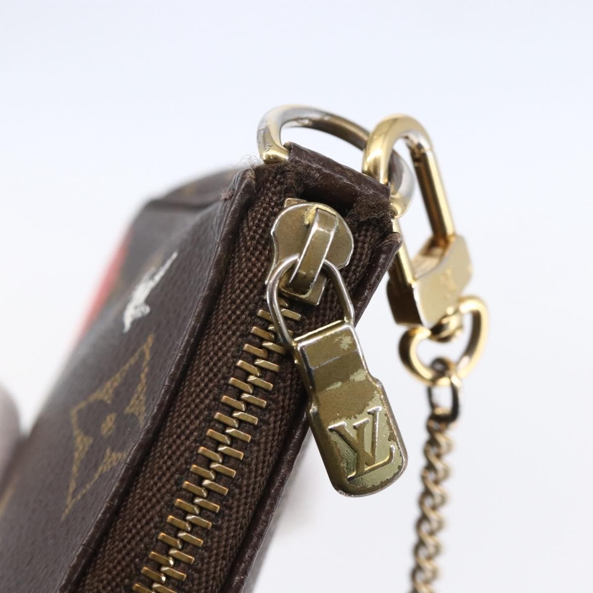 Louis Vuitton Pochette Accessoires Limited Edition Christmas Animation Monogram Canvas Brown Canvas Clutche & Pouche Bag (Pre-Owned)