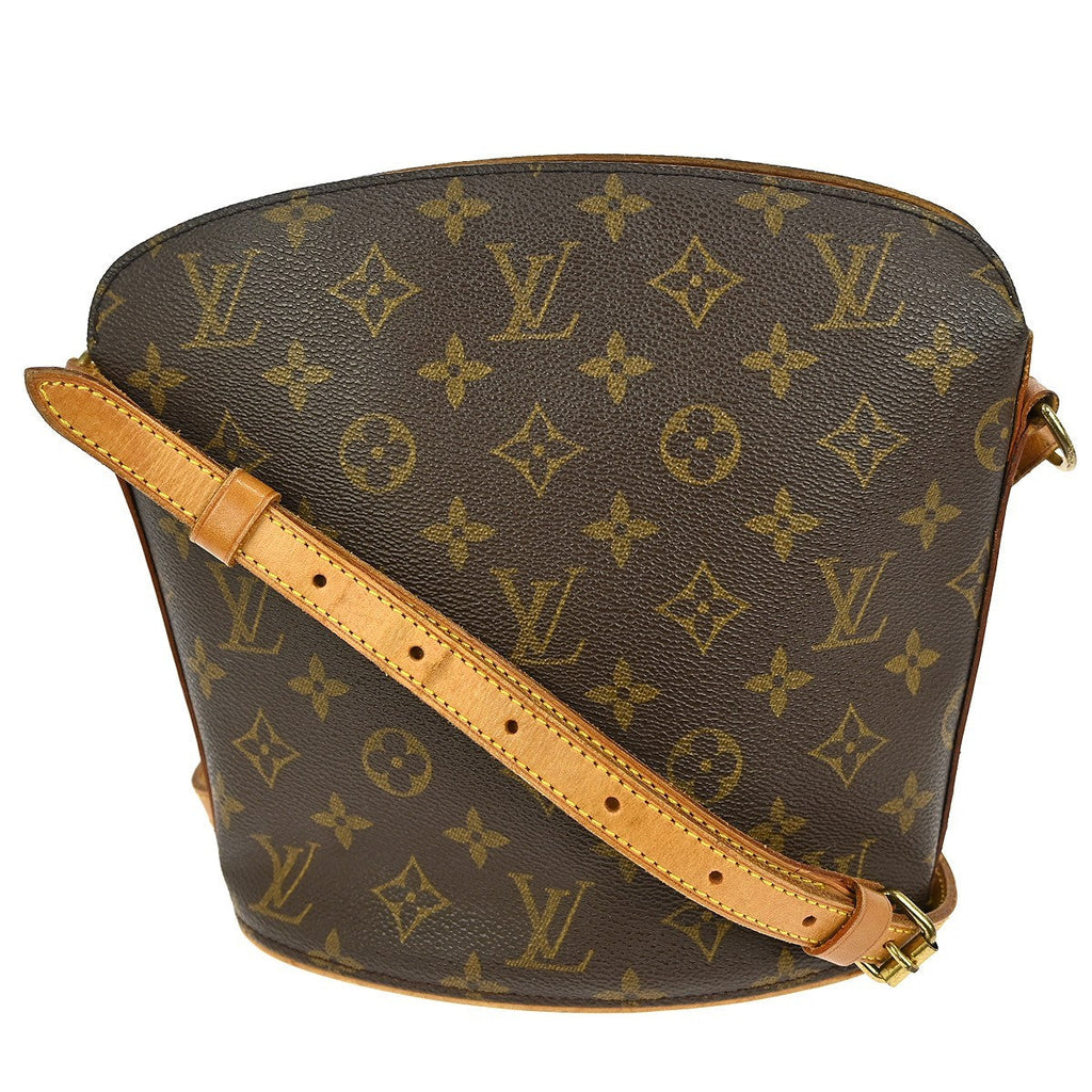 Louis Vuitton Drouot Handbag Monogram Canvas Brown Canvas Shoulder Bag Bag (Pre-Owned)