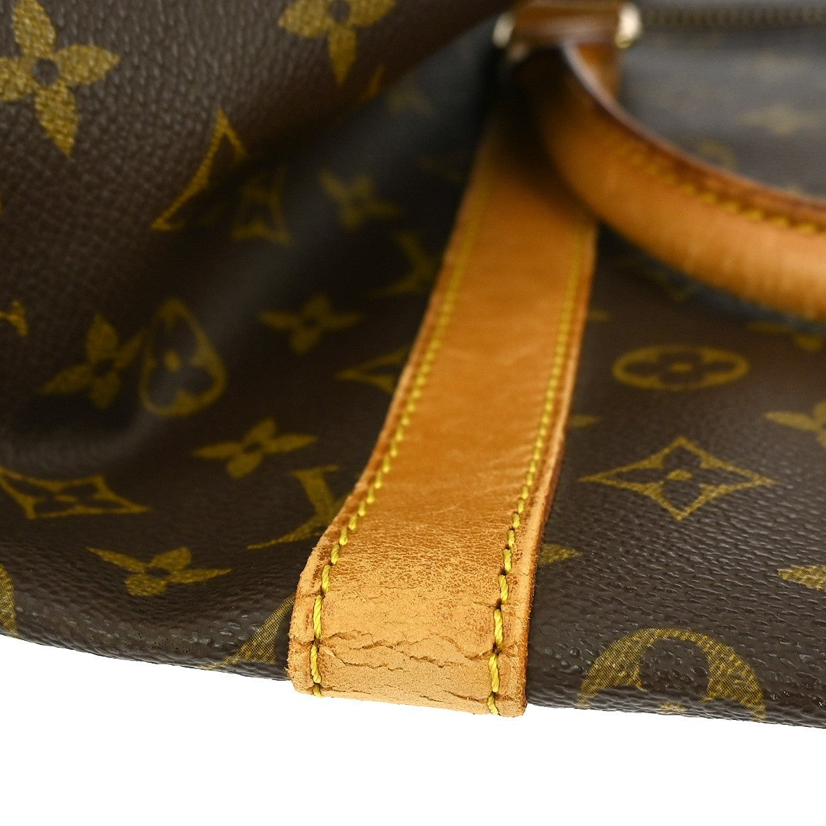 Louis Vuitton Keepall Bandouliere Bag Monogram Canvas Brown Canvas Travel Bag Bag (Pre-Owned)