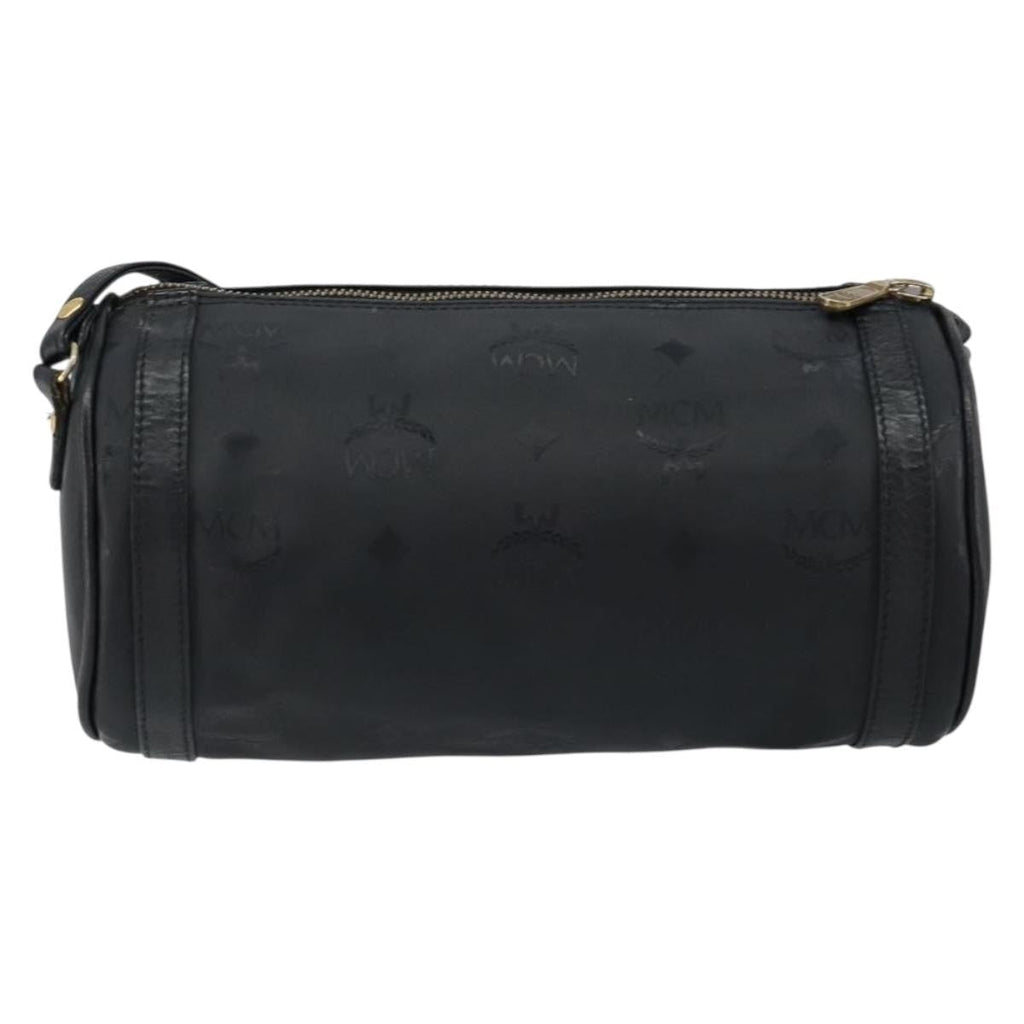 MCM Visetos Shoulder Bag Pvc Black Pvc Bag (Pre-Owned)