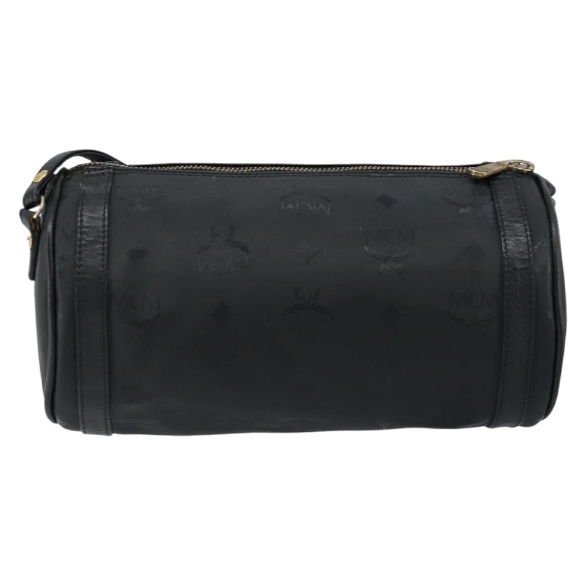 MCM Visetos Shoulder Bag Pvc Black Pvc Bag (Pre-Owned)