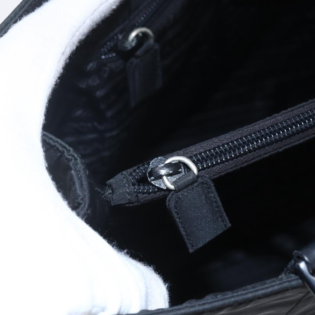 Prada Vintage Tote Tessuto Black Nylon Tote Bag Bag (Pre-Owned)