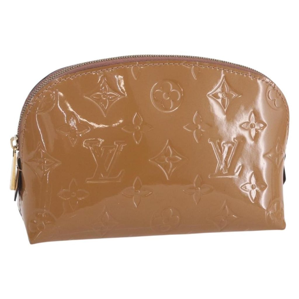 Louis Vuitton Cosmetic Pouch Monogram Vernis Brown Patent_Leather Clutche & Pouche Bag (Pre-Owned)