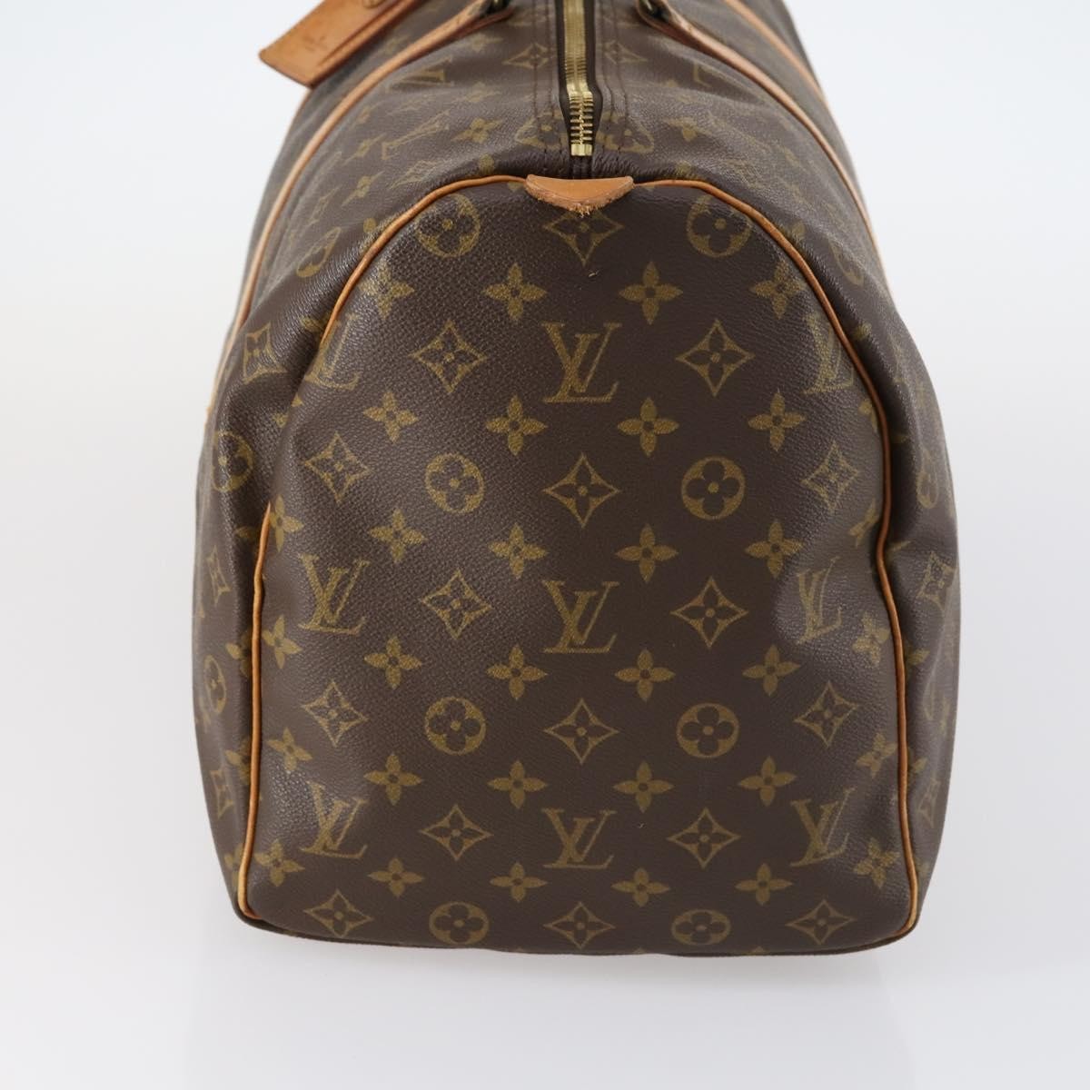 Louis Vuitton Keepall Bag Monogram Canvas Brown Canvas Travel Bag Bag (Pre-Owned)