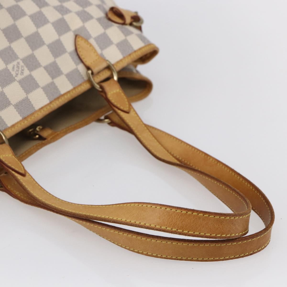 Louis Vuitton Batignolles Handbag Damier White Canvas Tote Bag Bag (Pre-Owned)
