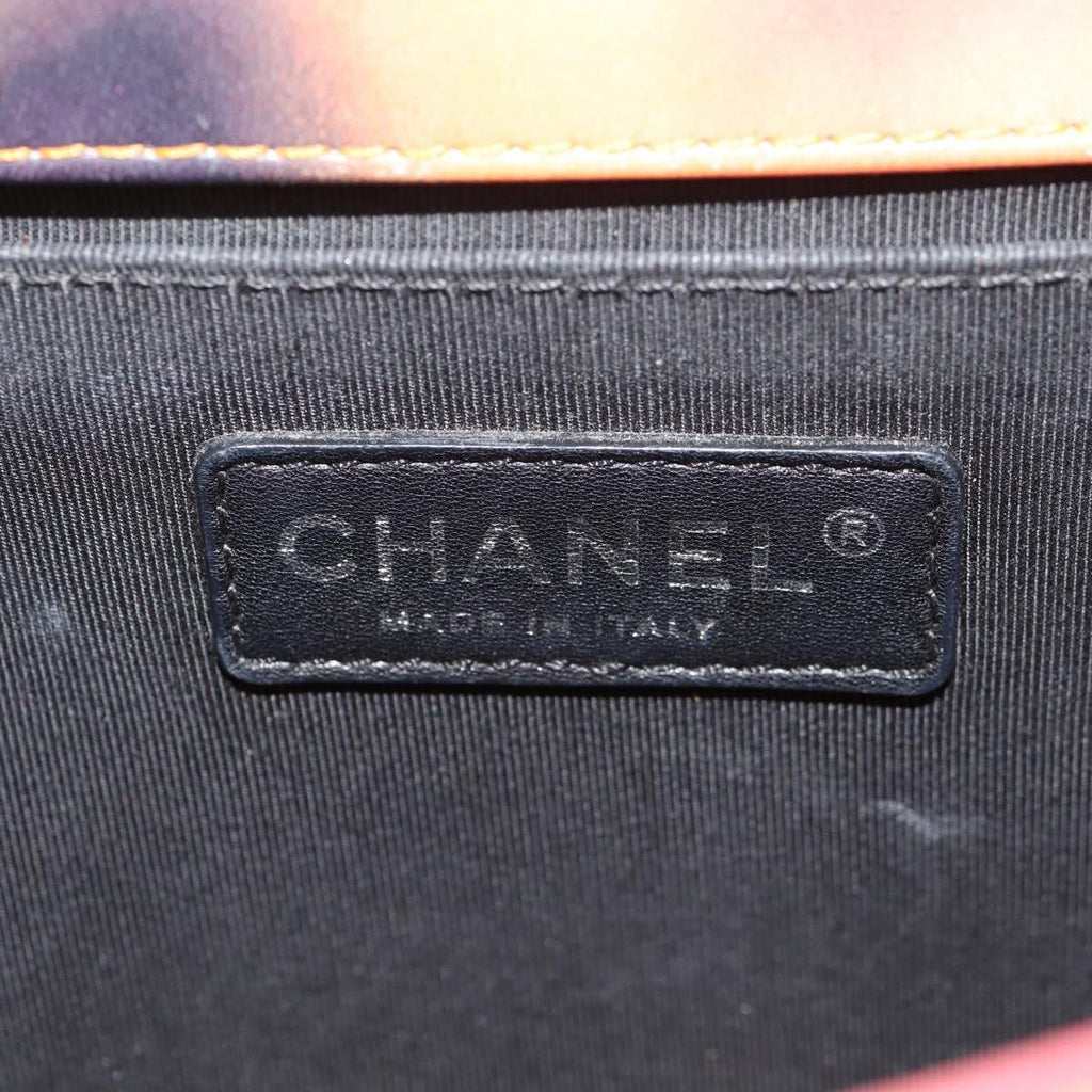 Chanel Flower Power Boy Flap Bag Quilted Lambskin Multicolour Leather Shoulder Bag Bag (Pre-Owned)