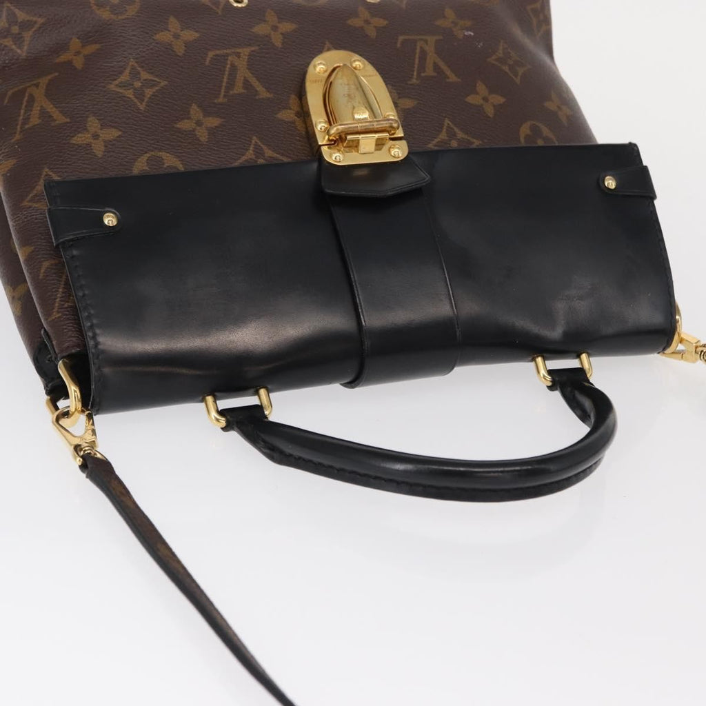 Louis Vuitton One Handle Flap Bag Monogram Canvas And Leather Brown Canvas Handbag (Pre-Owned)