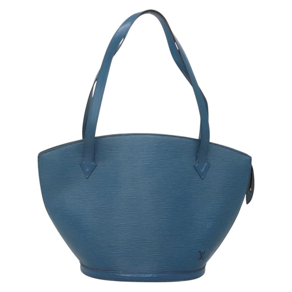 Louis Vuitton Saint Jacques Handbag Epi Leather Blue Leather Handbag (Pre-Owned)
