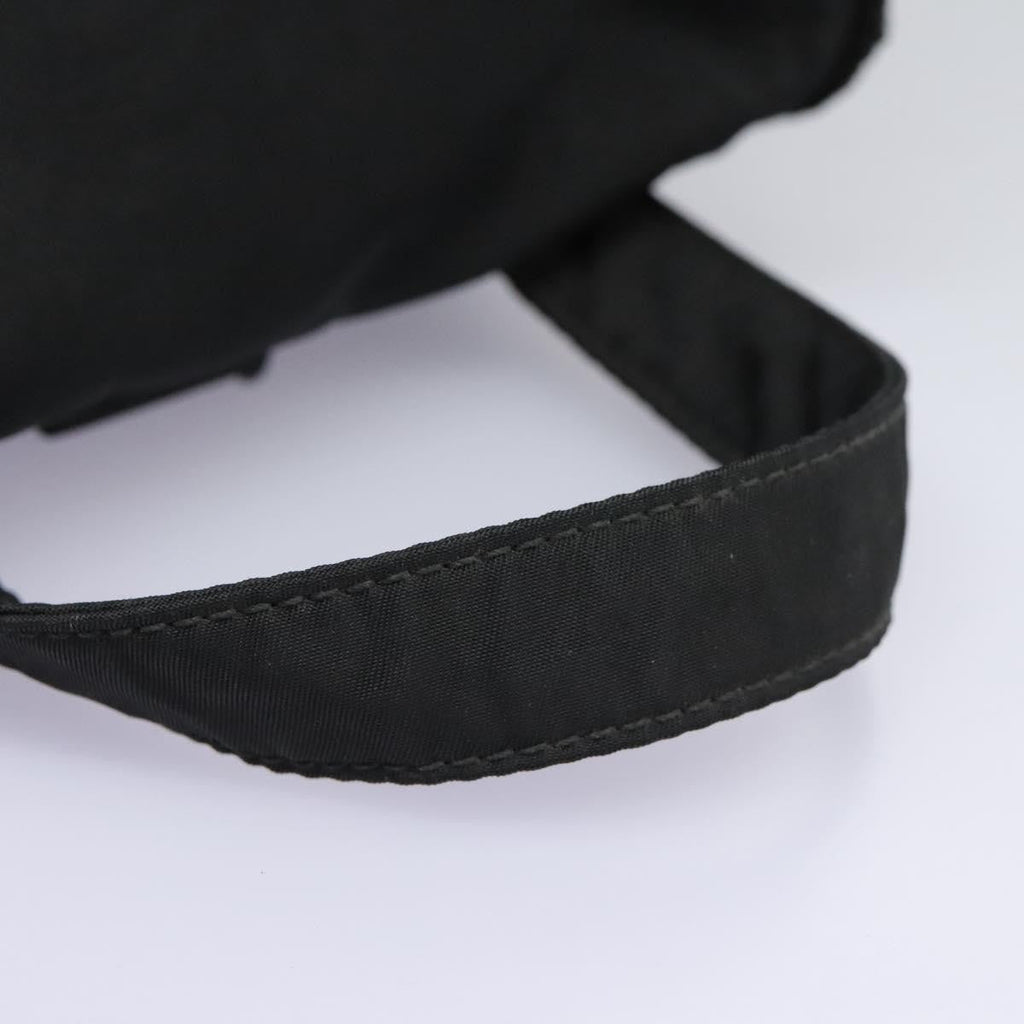 Prada Flap Drawstring Backpack Tessuto Black Nylon Backpack Bag (Pre-Owned)