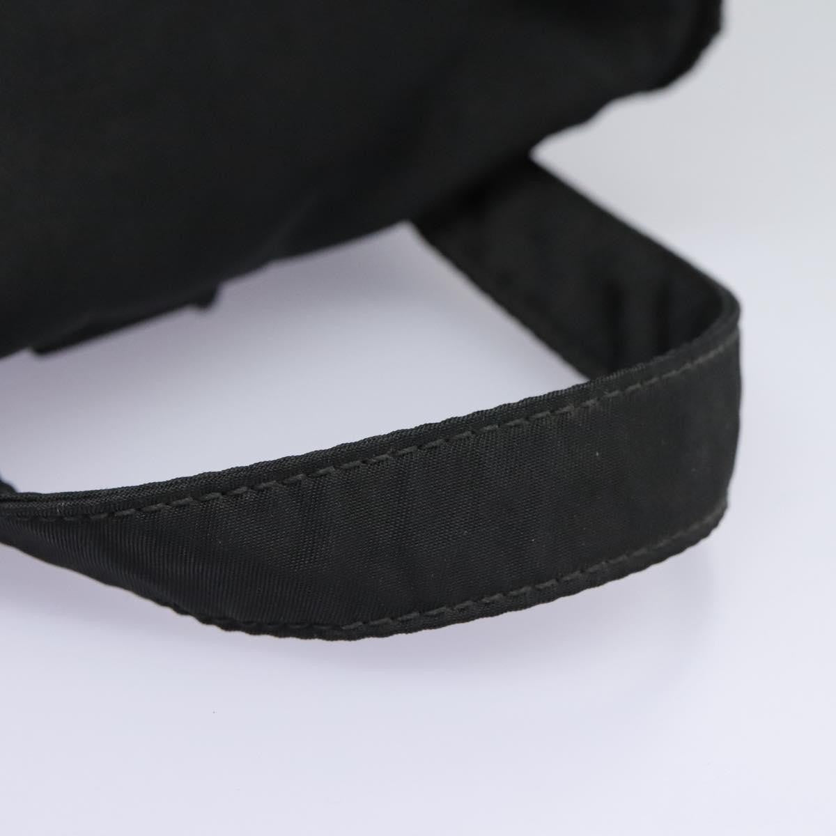 Prada Flap Drawstring Backpack Tessuto Black Nylon Backpack Bag (Pre-Owned)
