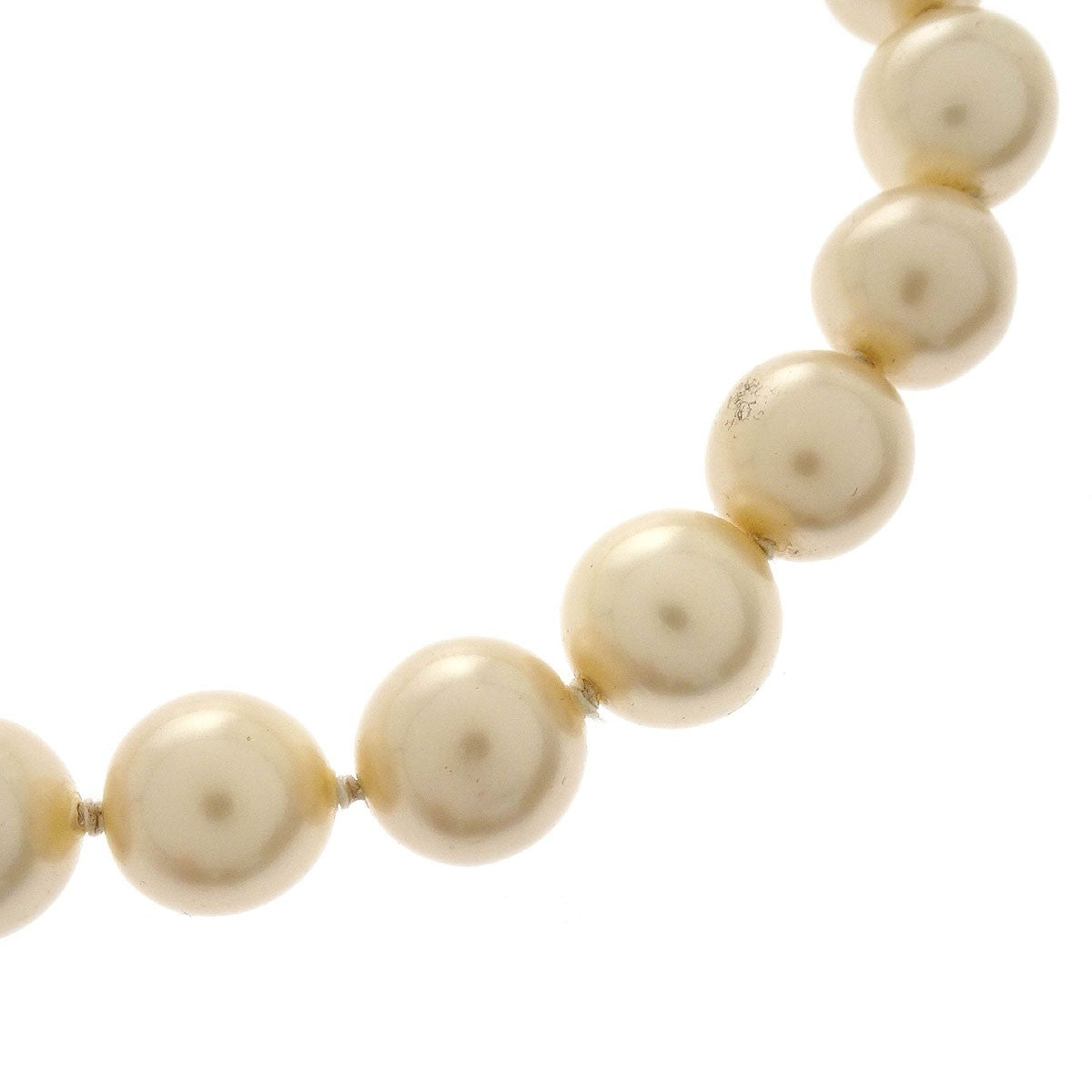 Chanel Chain Around Pearl Necklace Metal With Faux Pearls Gold Metal Bracelet Jewelry (Pre-Owned)