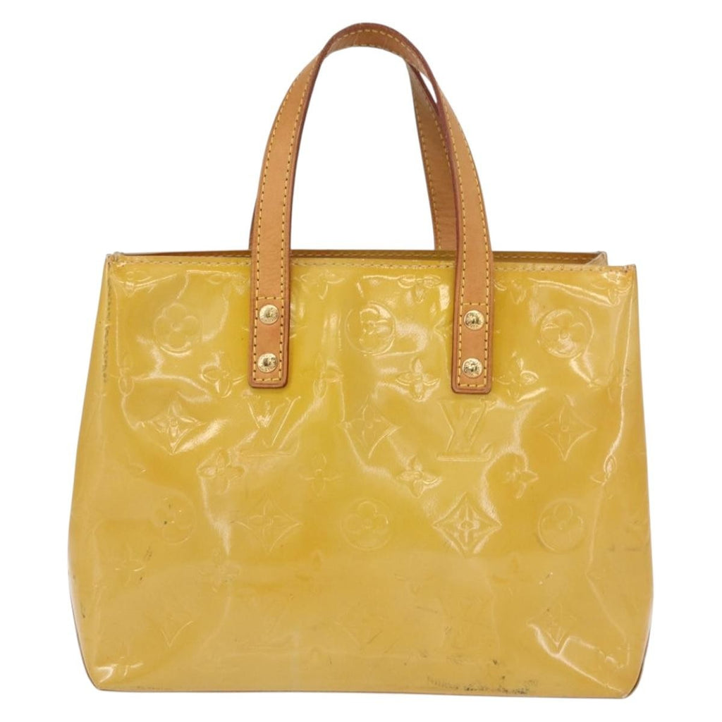 Louis Vuitton Reade Handbag Monogram Vernis Beige Patent_Leather Handbag (Pre-Owned)