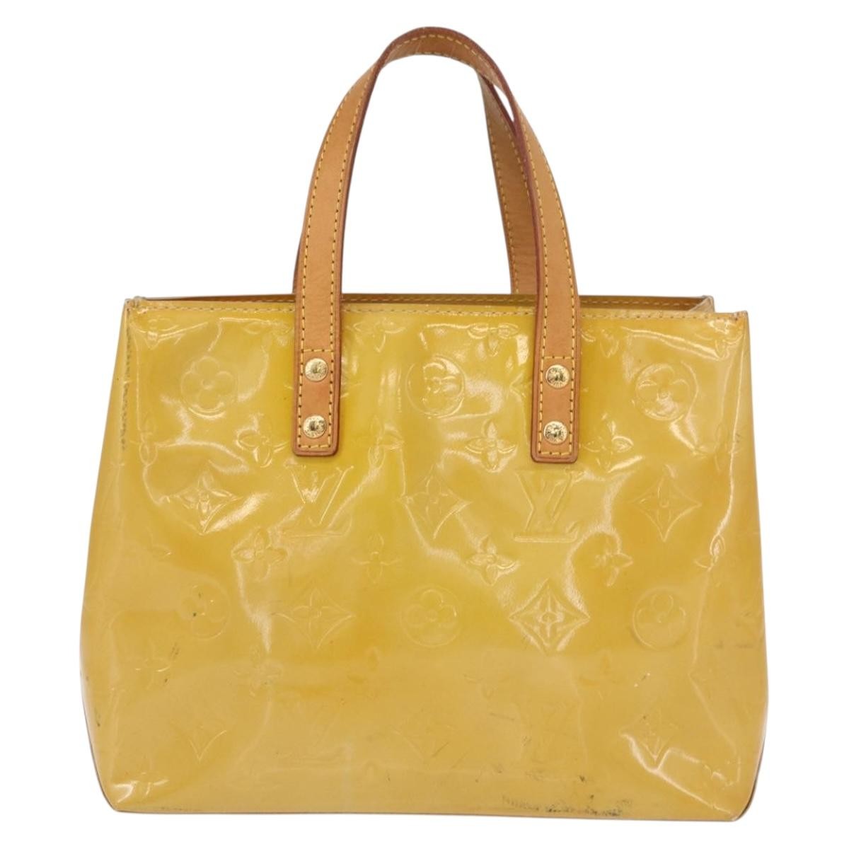 Louis Vuitton Reade Handbag Monogram Vernis Beige Patent_Leather Handbag (Pre-Owned)