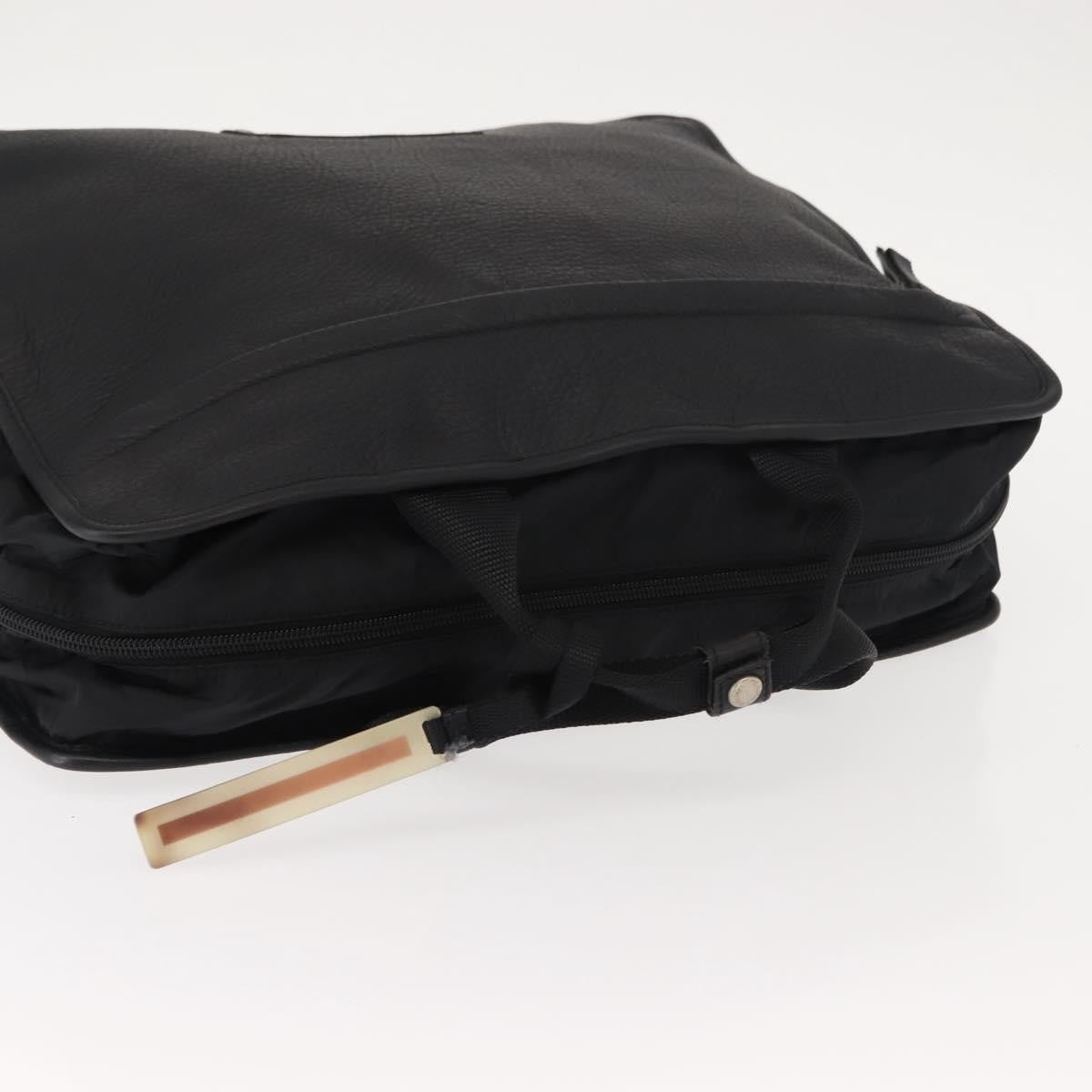 Prada Sport Briefcase Nylon And Leather Black Nylon Briefcase Bag (Pre-Owned)
