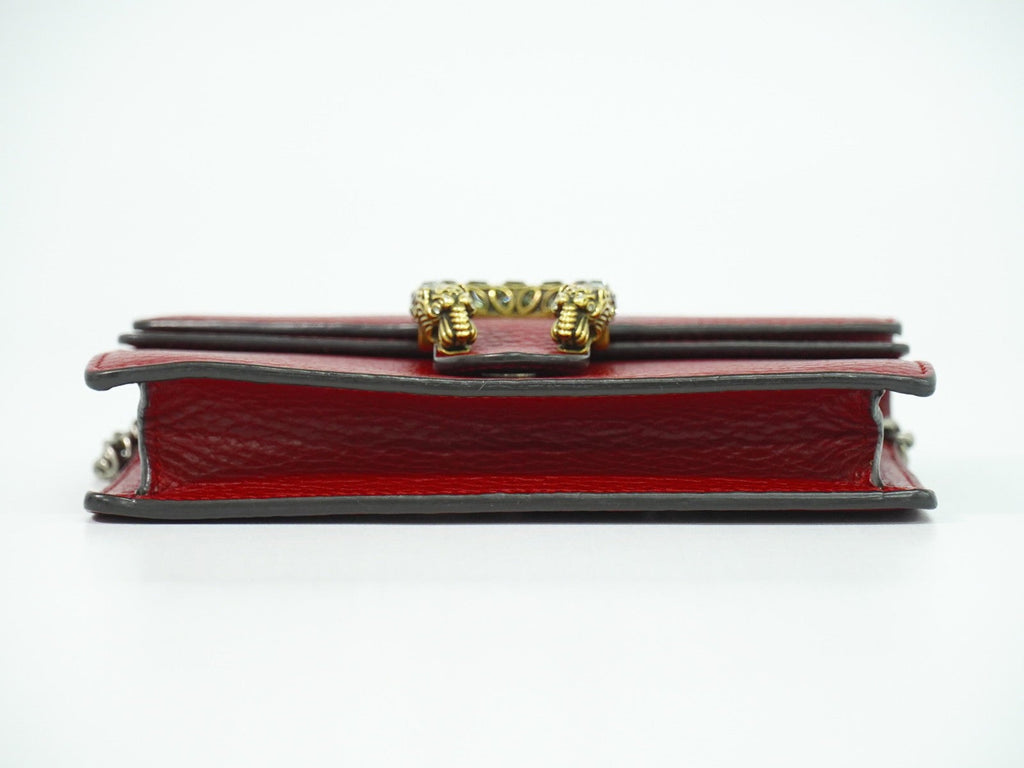 Gucci Dionysus Bag Leather Red Leather Crossbody Bag Bag (Pre-Owned)