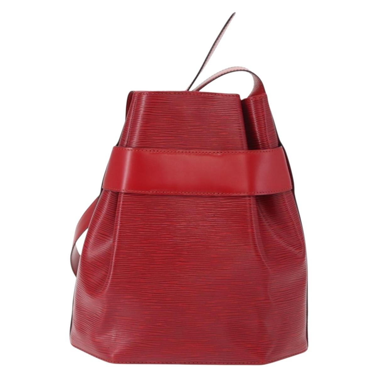 Louis Vuitton Vintage Sac D'epaule Handbag Epi Leather Red Leather Shoulder Bag Bag (Pre-Owned)