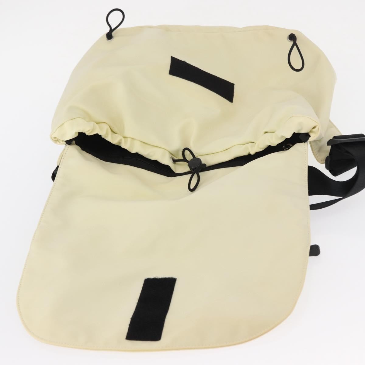 Chanel Sport Line Shoulder Bag Nylon Beige Nylon Shoulder Bag Bag (Pre-Owned)