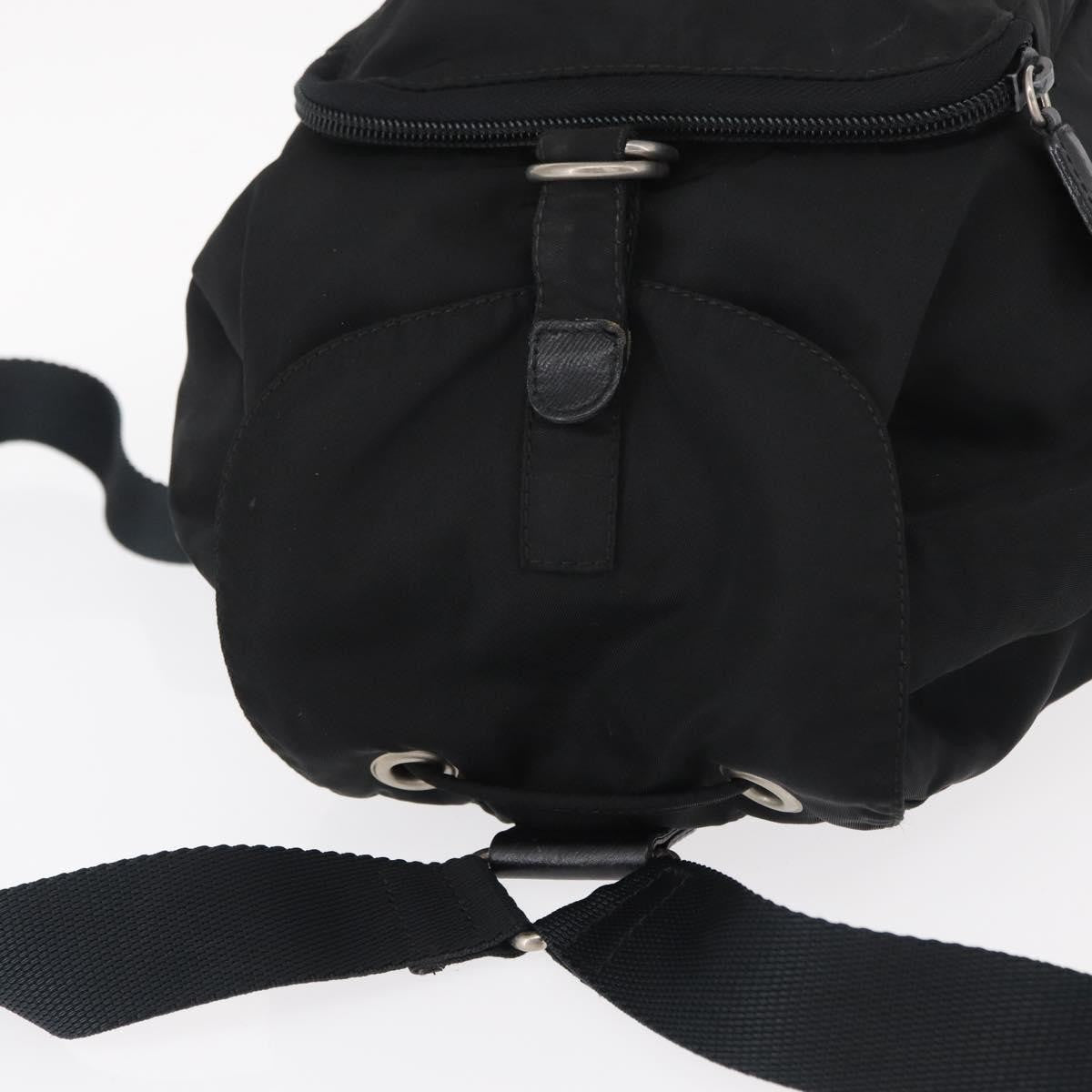 Prada Front Pocket Backpack Tessuto Black Nylon Backpack Bag (Pre-Owned)